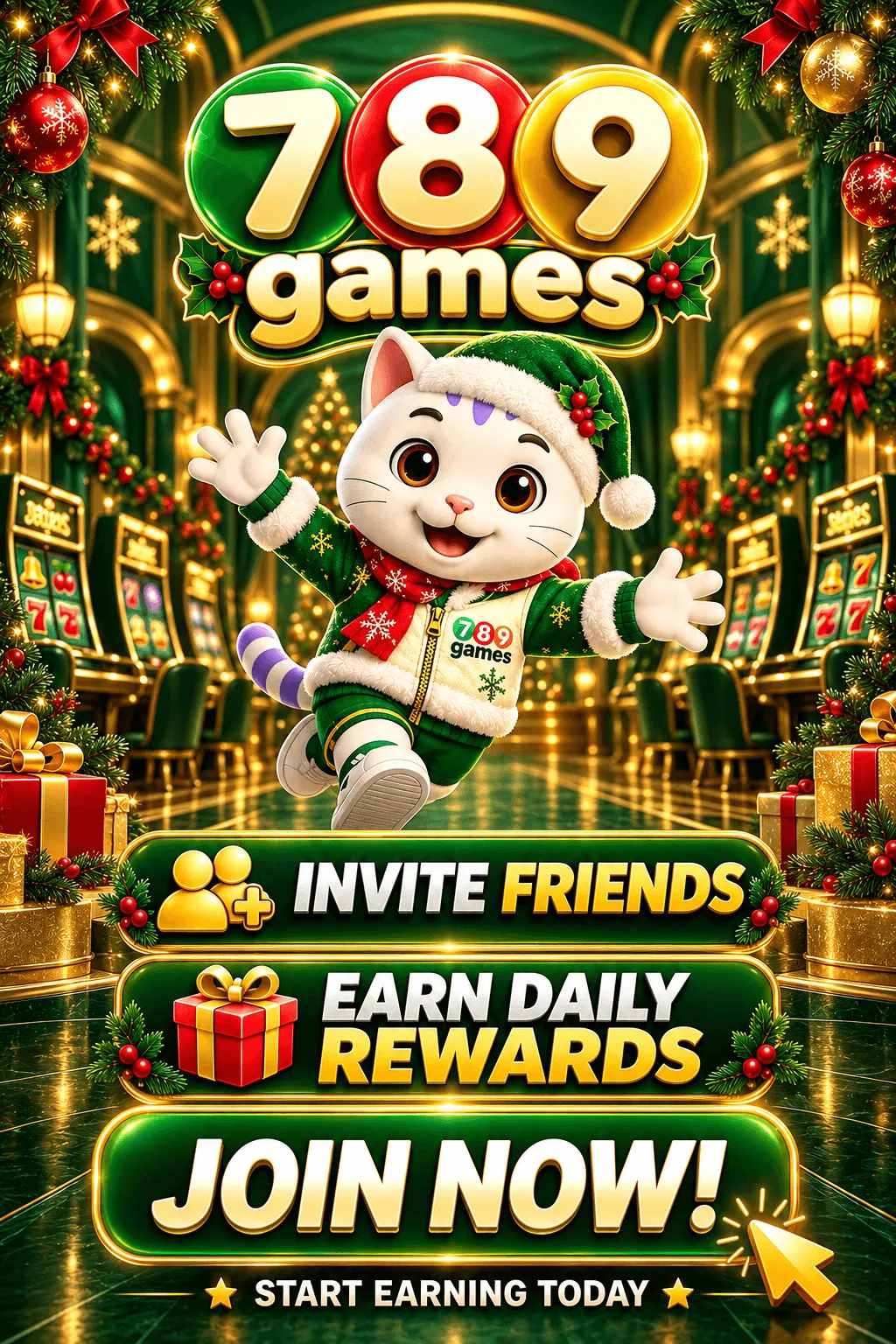 789 Games invite friends and earn daily rewards